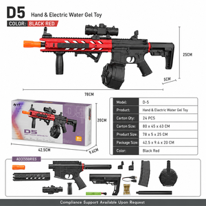 Pistolet à gel électrique d'intérieur M4 Hydro Gel Gun, grande capacité, avec lumière LED, camouflage, en plastique, pour jardin - Product Image 3