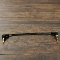 Câble auxiliaire 3,5 mm plaqué or, câble audio stéréo 3,5 mm mâle-mâle, angle droit à 90 degrés, compatible avec les écouteurs, les haut-parleurs de voiture