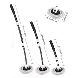 Nbt <span class=keywords><strong>360</strong></span> ° quay rửa xe lau bàn chải dài xử lý có thể thu vào xử lý Chenille sợi nhỏ xe làm sạch đầu - Product Image 4