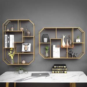 <span class=keywords><strong>Meuble</strong></span> <span class=keywords><strong>mural</strong></span> créatif pour salon avec design en treillis, porte-<span class=keywords><strong>CD</strong></span>, porte-vin, bibliothèque, casier pour chambre à coucher, meubles suspendus - Product Image 1