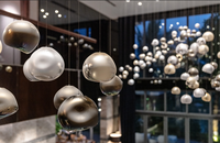 Lustre en verre de luxe ECOJAS pour hall d'hôtel super marché hôtel de mariage nouveau design grande suspension