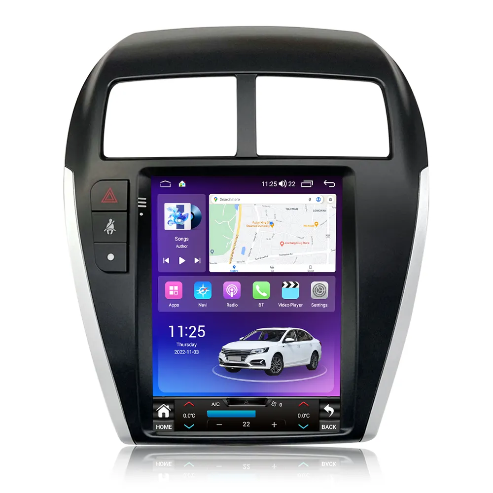 NaviFly TS carro radiocommande pour Mitsubishi ASX 2010-2014 con gps para coche voiture IPS écran intelligent wifi rose radiocommande voiture