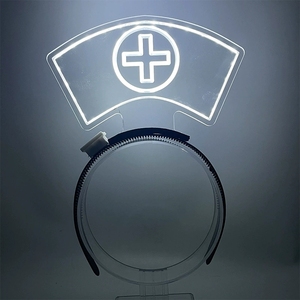 Fascia per Capelli Luminosa Personalizzata a Batteria per Halloween e Capodanno Cinese, Tema Zucca e Fantasma - Product Image 2