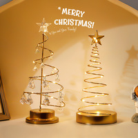 DREA cadeau de noël pentagramme en fer forgé, accessoires de maison avec lumières, ornements, décoration de bureau