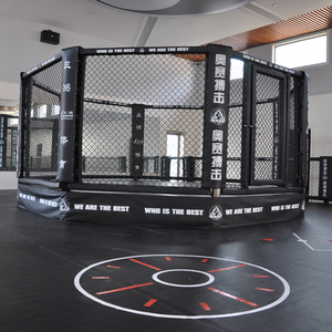 Octogone mma <span class=keywords><strong>cage</strong></span> avec la taille adaptée aux besoins du client et logo <span class=keywords><strong>UFC</strong></span> utilisé mma <span class=keywords><strong>cage</strong></span> - Product Image 5