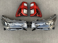 Kit carrosserie de lifting complet avec pare-chocs avant et calandre pour Toyota Hilux 2016-2020, transformant le véhicule en style GR Sport 2023