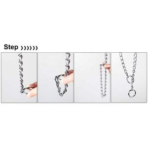 SUS304 Chain Dog Training Choke Halsband <span class=keywords><strong>Anti</strong></span> <span class=keywords><strong>Bark</strong></span> Slip <span class=keywords><strong>Collar</strong></span> Andere Haustier halsbänder - Product Image 4