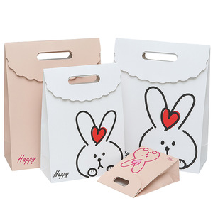 <span class=keywords><strong>Sac</strong></span> cadeau pour magasin <span class=keywords><strong>de</strong></span> détail, logo personnalisé, écologique, biodégradable, <span class=keywords><strong>sac</strong></span> cadeau pour la fête des enfants, lapin mignon, <span class=keywords><strong>sac</strong></span> cadeau d'anniversaire - Product Image 2