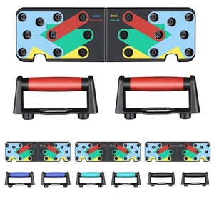 상체 운동 피트니스 장비 운동용 플라스틱 플레이트 브래킷이있는 다기능 접이식 푸시 업 보드 - Product Image 2