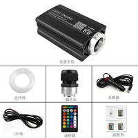 Kit de décoration de lumières LED à fibres optiques RGBW 16W pour le plafond de voiture, câble à fibres optiques 0,75 mm, 3 mètres, kit d'éclairage d'ambiance