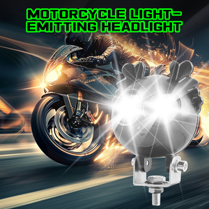 Nouveau design de phare stroboscopique 9-36V, phares de moto à LED, antibrouillard étanches, double couleur, 2 lentilles, garantie de 2 ans, moto - Product Image 6