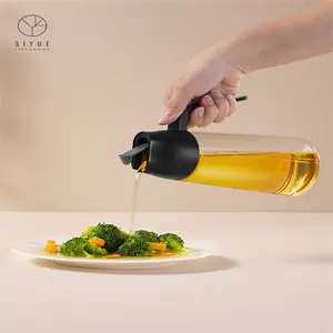 Automatic Switch And Leakage-Proof Barbecue Glass Oil Bottle Large-Volume Oil Pot 3067