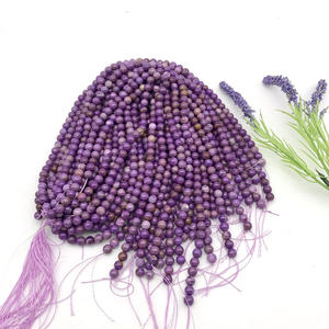 Grosir diskon besar-besaran manik-manik <span class=keywords><strong>kunzite</strong></span> kristal alami 8mm gelang manik longgar fosfor kristal untuk hadiah wanita - Product Image 4