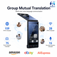 Traducteur vocal de poche, double écran, connexion sans fil, caméra 8MP, grand stockage, pour les voyages d'affaires, l'apprentissage, le tourisme