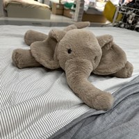 Peluche Éléphant Smudge Super Douce avec Rembourrage en Coton PP pour les Jeunes (15-35 Ans) – Doudou Unisexe Réconfortant