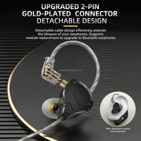 KZ ZS10 PRO X Écouteurs intra-auriculaires IEM à son réglable, Architecture à transducteurs hybrides, Moniteur HiFi Stéréo Bass, 3,5 mm Type-C, Évolutifs