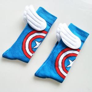 Haute Qualité Chaussette Enfant Coton Doux Jeune <span class=keywords><strong>Garçon</strong></span> Tube <span class=keywords><strong>Chaussettes</strong></span>, Ailes Surhommes <span class=keywords><strong>Chaussettes</strong></span> - Product Image 2