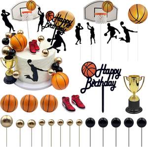 Décorations de gâteau réutilisables sur le thème du sport avec chiffres pour fête d'<span class=keywords><strong>anniversaire</strong></span> de garçons - Ensemble personnalisable en <span class=keywords><strong>EVA</strong></span>/mousse - Product Image 4