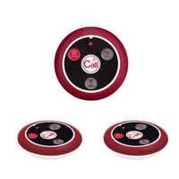 Système d'appel sans fil pour serveurs avec bouton d'appel en silicone et montre-pager pour restaurant, café, boutique, clinique, hôpital