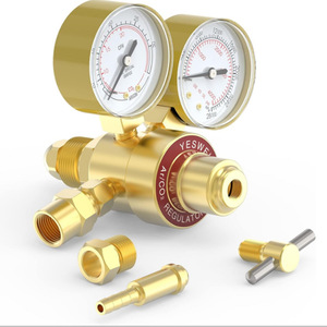 Régulateur de pression d'acétylène et d'oxygène WQ CGA200 CGA540 à deux étages pour soudage et découpe, manomètre 2.525MPa 1.25MPa 40-50m3h - Product Image 4
