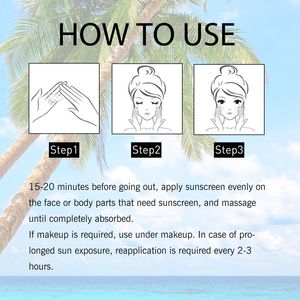 Oem Hàn Quốc CN Khối Bán Buôn 50Ml Spf50 + Axit Hyaluronic Nước Mặt Trời Gel Kem Dưỡng Ẩm Vẻ Đẹp & Chăm Sóc Cá Nhân Mặt Trời Bảo Vệ - Product Image 5