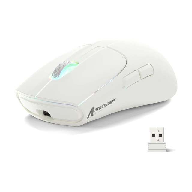 ATTACK SHARK X5 Wireless Gaming Mouse 49g Ultralight Tri-mode 2.4Ghz USB-C Wired Blue tooth Mouse Bulk