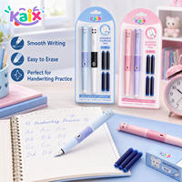 Stylo plume effaçable à pointe rétractable KAIX, vente en gros, avec cartouche d'encre remplaçable, idéal pour l'écriture scolaire des étudiants