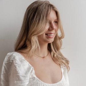 Inspire เครื่องประดับออกแบบที่กําหนดเอง Katie ขอบโซ่ Charm สร้อยคอสแตนเลสสร้อยคอทองผู้หญิงเครื่องประดับคุณภาพสูง - Product Image 5