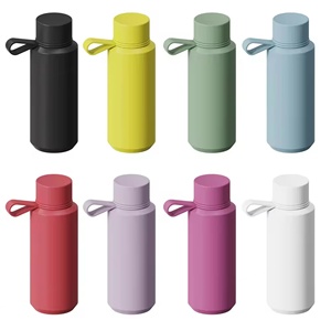 Offre Spéciale – Gourde de Sport Portable en Acier Inoxydable à Double Paroi avec Poignée en Silicone et Paille Intégrée - Product Image 1