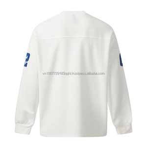 Camiseta de Manga Larga Deportiva para Hombre, con Parches de Letras y Números Vintage, Bordada, Transpirable, Anti-UV, de Secado Rápido, Estilo Holgado, Marca de Moda - Product Image 2