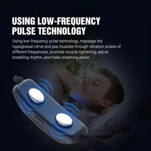 Portatile EMS Pulse Stop russare strumento di aiuto per il sonno dispositivo intelligente Anti russare