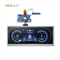 Écran LCD TFT universel Wisecoco de 12,3 pouces, écran allongé LVDS, écran d'instrument de vitesse, écran LCD IPS allongé