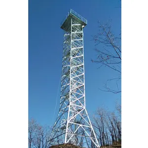 Torre de reloj de fuego de bosque celular galvanizado