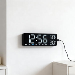 <span class=keywords><strong>Reloj</strong></span> Despertador Digital Electrónico LED de Pared al por Mayor con Pantalla de <span class=keywords><strong>Hora</strong></span>, Calendario, Horario de Verano y Temperatura/Humedad para el Hogar - Product Image 5