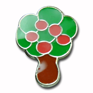 Custom <b>Magnetic</b> Blank Round Lapel Pins with Epoxy Resin Dome - Product Image 2
