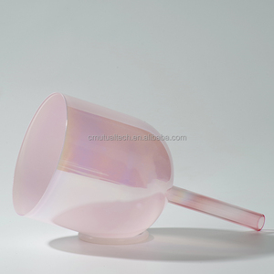 Bol chantant en quartz transparent personnalisé avec poignée Lumière Cosmique, pour thérapie <span class=keywords><strong>quantique</strong></span> et guérison sonore - Product Image 4