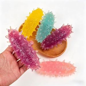 Pelota Antiestrés de Silicona con Forma de Pepino de Mar, Juguete Sensorial Suave y Rebotador de Animales Marinos, Venta al por Mayor - Product Image 3