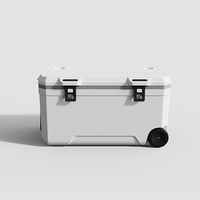 Glacière isotherme de grande capacité 120L, en PU, pour usage commercial en extérieur, pour la conservation des aliments, la pêche, le camping