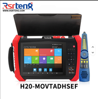 Testeur de caméra Rsrteng H20-MOVTADHSEF 8K 32MP 12MP pour caméras IP, test POE++ max 90W, testeur CCTV POE 8MP TVI/CVI/AHD/SDI/CVBS DR WiFi