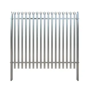 High security steel curved top palisade fencing angle bar fence design fencing panel in kenya