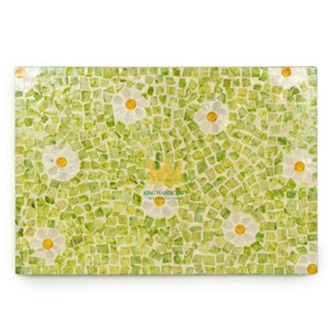 Set de table rectangulaire en nacre écologique de 6 mm d'épaisseur pour repas décontractés et mise en scène de table naturelle, origine Vietnam - Product Image 3