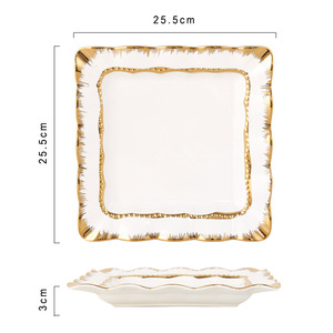 Nouvelle plaque en céramique nordique pour décoration de Table de mariage, pour <span class=keywords><strong>location</strong></span> de cosmétiques, maquillage, bijoux et toilette, <span class=keywords><strong>plateau</strong></span> décoratif - Product Image 5