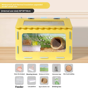 Nouvel <span class=keywords><strong>habitat</strong></span> pour cailles et reptiles, enclos panoramique multi-animaux pour lézards, serpents, hamsters, nid pour animaux de compagnie, cage pour animaux de compagnie - Product Image 6