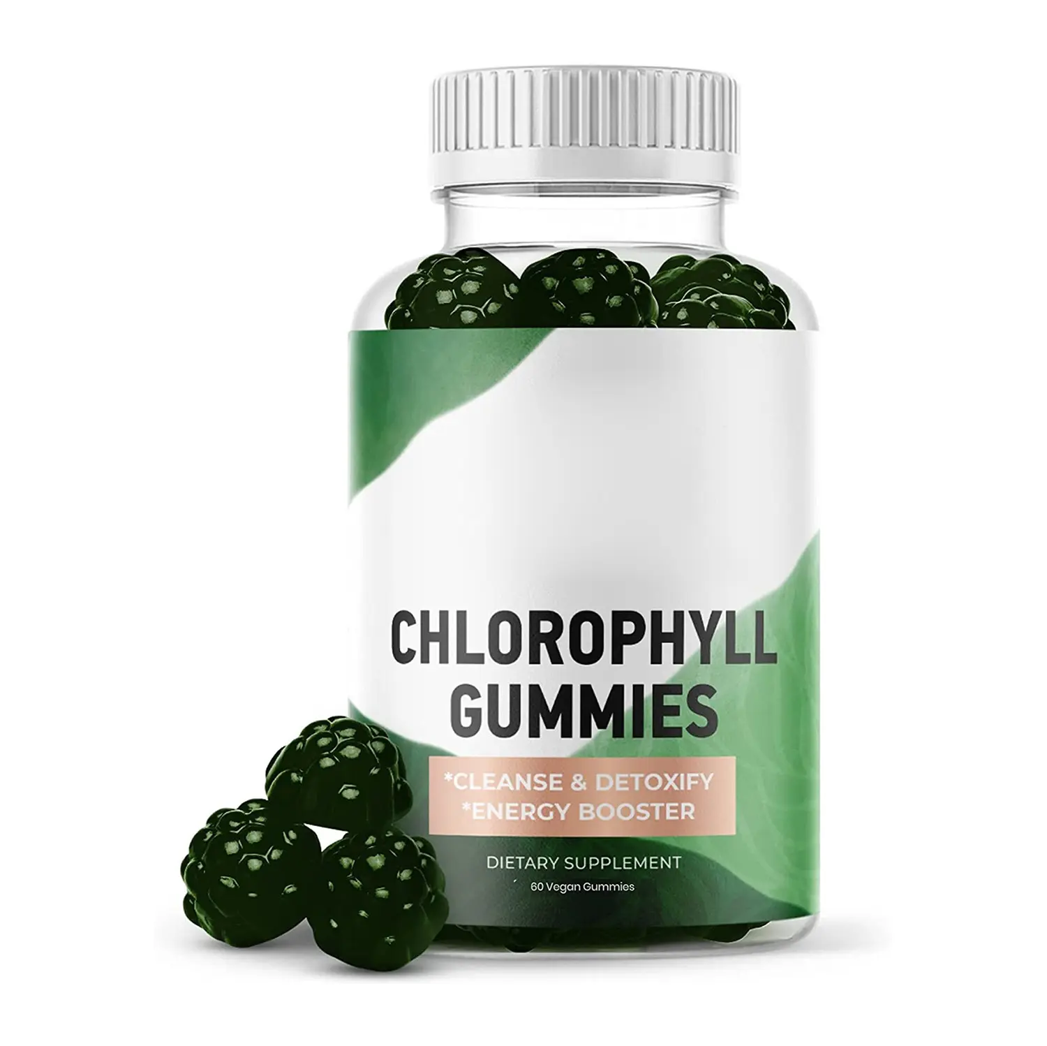 天然スピルリナ海藻クロロフィル生物抽出栄養補助食品クロロフィルグミ