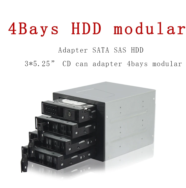 NAS 4 bays nas storage server case modular for 4*3.5 HDD modular adapter 3*5.25 CD fit with 3U rack mounted chassis