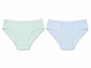 Slip Donna All'ingrosso a Vita Media <span class=keywords><strong>per</strong></span> Tutti i Giorni, 95% Cotone, <span class=keywords><strong>Taglie</strong></span> S-XL, con Bordo in Pizzo Ondulato, Morbidi e Traspiranti, Lingerie Intima - Product Image 2