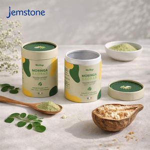 Custom Eco Friendly Vitamin Supplement Food Packaging for <b>Protein</b> Collagen Baobab <b>Powder</b> Cardboard Cylinder Paper Tube - Product Image 1