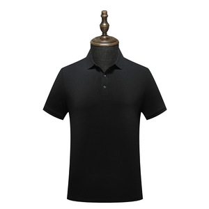 <b>Polo</b> Shirt Solid Color Cotton Breathable Short Sleeve Daily Wear - Product Image 1