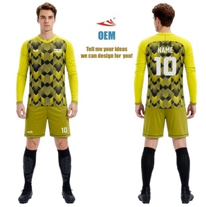 <span class=keywords><strong>Maglia</strong></span> Gialla da <span class=keywords><strong>Portiere</strong></span>, Design Personalizzato, Accessori, Top Imbottito, Pantaloncini, Kit Protettivo, Uniforme da Calcio e Futsal - Product Image 2