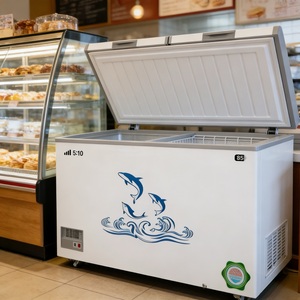 <b>12V</b> DC/AC Solar Chest Deep Freezer Single Door Top Open Mechanical Compressor Ice Refrigerator With RIS Mobile Home <b>Fridge</b> Freez - Product Image 2
